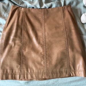 Free People modern femme faux leather skirt